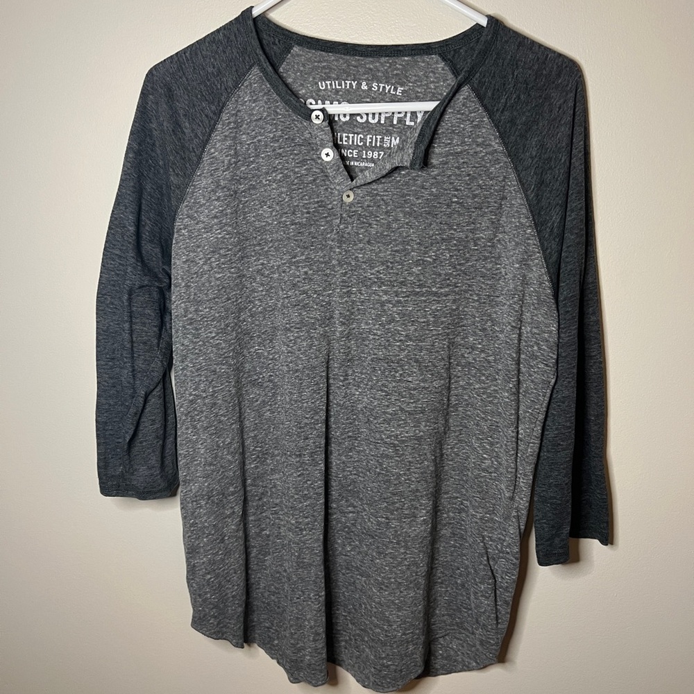Men’s M quarter sleeve tee